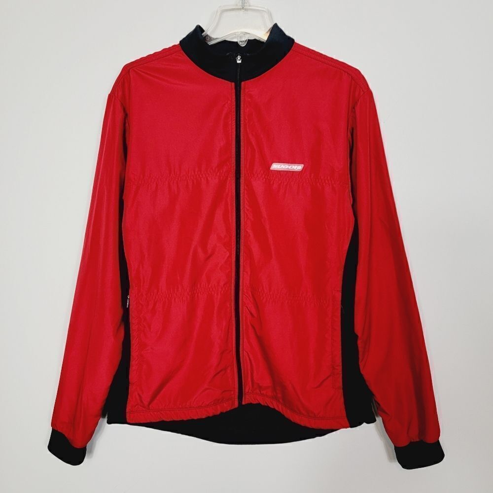 Sugoi Scotchlite Cycling Bike Jacket Red Black LRG